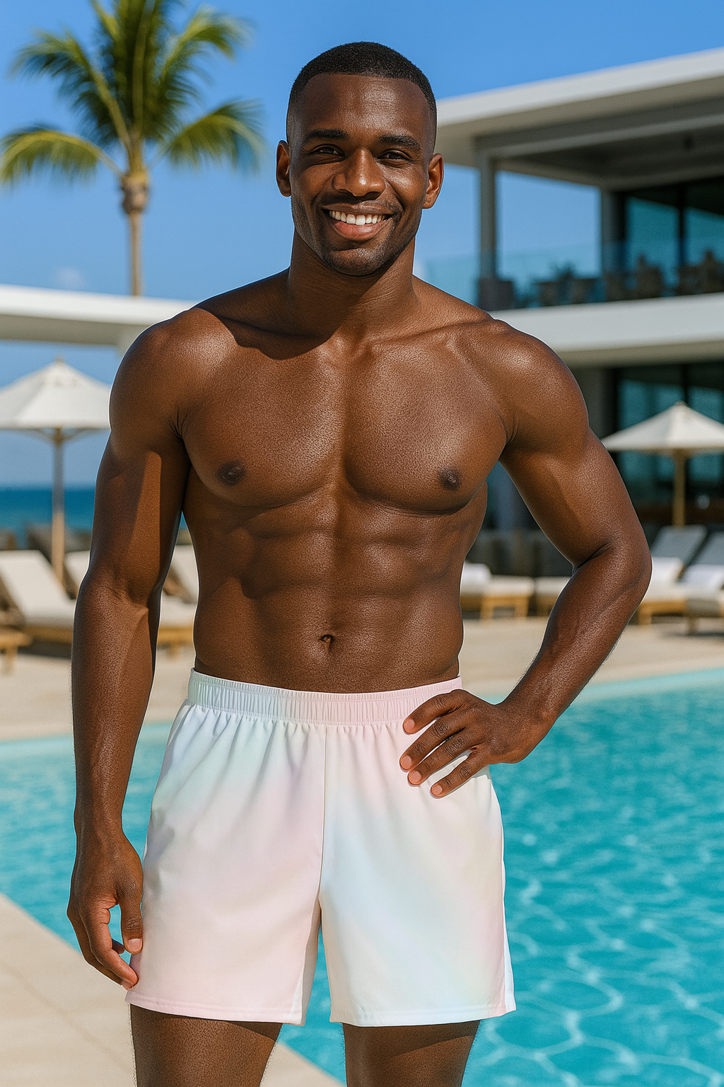 White pearl Swim Trunks